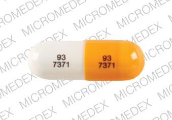 Pill 93 7371 93 7371 Orange & White Capsule/Oblong is Amlodipine Besylate and Benazepril Hydrochloride