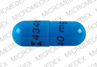 Fluoxetine hydrochloride 40 mg Logo 4346 40 mg Front