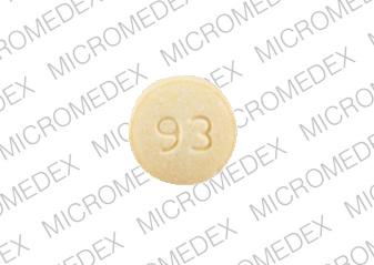 Pill 93 7201 Yellow Round is Pravastatin Sodium