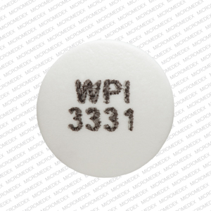 Bupropion hydrochloride extended-release (XL) 150 mg WPI 3331 Front