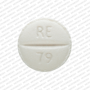Metoprolol tartrate 25 mg RE 79 Back