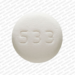 Divalproex sodium extended-release 250 mg R 533 Back
