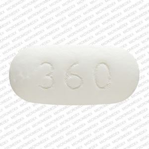 Diltiazem hydrochloride extended-release 360 mg B 360 Back