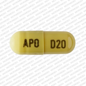 Duloxetine hydrochloride delayed-release 20 mg APO D20