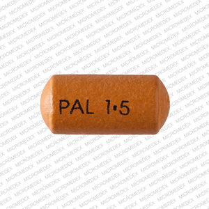 Paliperidone extended-release 1.5 mg PAL 1.5