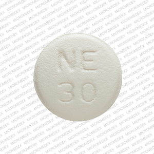 Nifedipine extended-release 30 mg M NE 30 Back