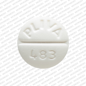 Theophylline extended-release 100 mg PLIVA 483 Front