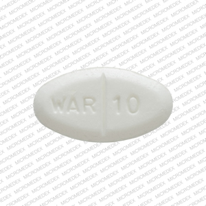 Warfarin sodium 10 mg WAR 10 Front