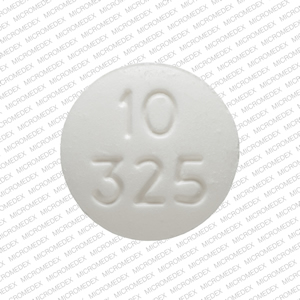 Acetaminophen and oxycodone hydrochloride 325 mg / 10 mg RP 10 325 Front
