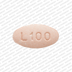Carbidopa and levodopa extended-release 25 mg / 100 mg L100 Front