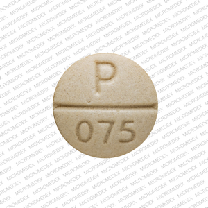 Wp thyroid 48.75 mg (¾ grain) RLC P 075 Back