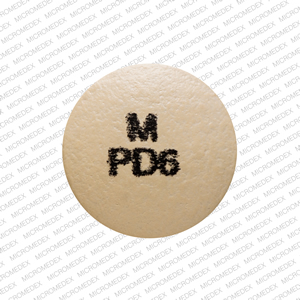 Paliperidone extended-release 6 mg M PD6 Front