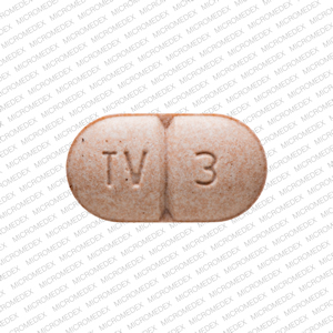 Warfarin sodium 3 mg TV 3 1715 Front