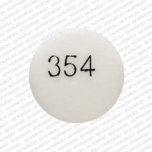 Pill 354 White Round is Bupropion Hydrochloride Extended-Release (XL)