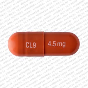 Pill CL9 4.5 mg Red Capsule/Oblong is Rivastigmine Tartrate