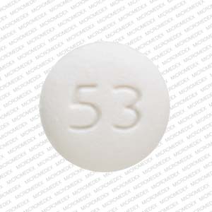 Benazepril hydrochloride 20 mg A 53 Front