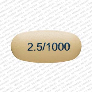 Kombiglyze XR metformin hydrochloride extended-release 1000 mg / saxagliptin 2.5 mg 2.5/1000 4222 Front