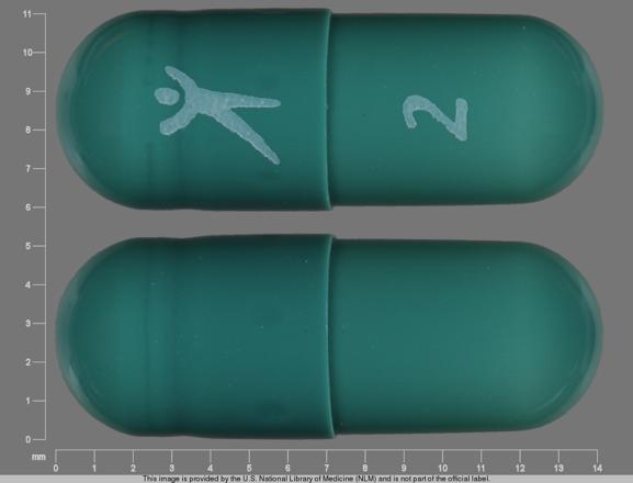 Pill Logo 2 Green Capsule/Oblong is Detrol LA