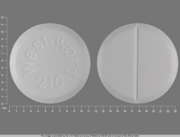Chlorothiazide 500 mg West-Ward 210