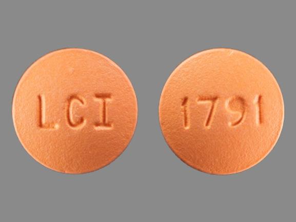 Pill LCI 1791 Orange Round is Fluphenazine Hydrochloride