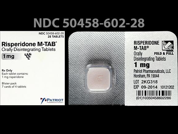 Risperidone (dispersible) 1 mg P1