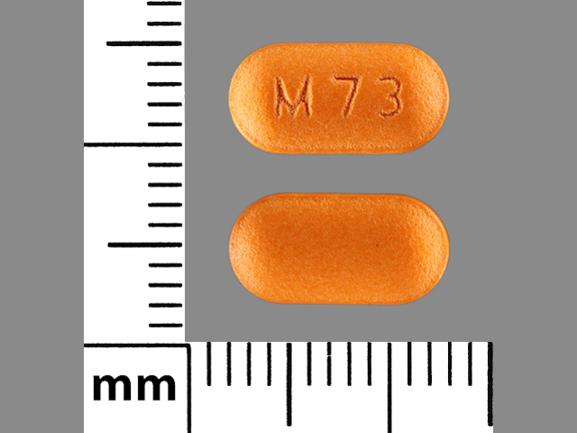 Pill M73 Orange Oval is Menest