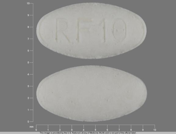 Pill RF 10 White Oval is Metoclopramide Hydrochloride