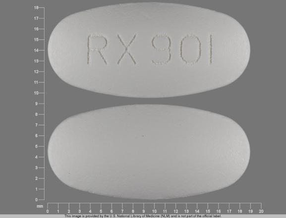 Pill RX 901 White Oval is Fenofibrate
