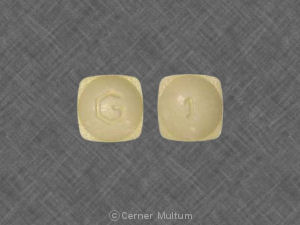 Alprazolam extended-release 1 mg G 1
