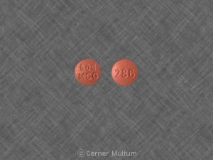 Pill 800 MCG 286 Brown Round is Baycol