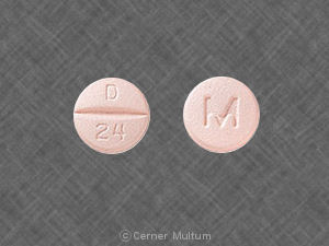 Pill M D 24 Orange Round is Doxycycline Monohydrate