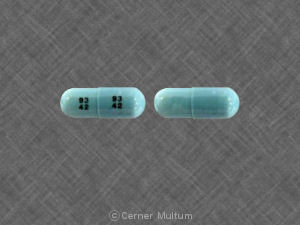 Pill 93 42 93 42 Blue Capsule/Oblong is Fluoxetine Hydrochloride
