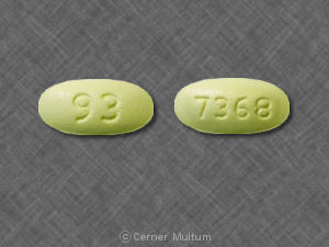 Hydrochlorothiazide and losartan potassium 25 mg / 100 mg 93 7368