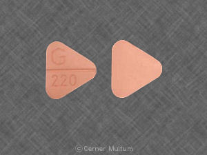 Pill G 220 Pink Three-sided is Hydrochlorothiazide and Quinapril Hydrochloride