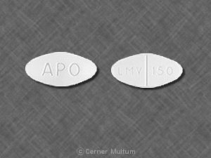 Pill APO LMV 150 White Four-sided is Lamivudine