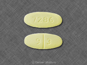 Pill 93 7286 Yellow Oval is Levetiracetam