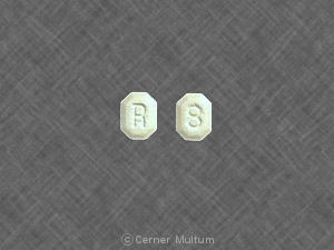 Pill R 8 White Eight-sided is Lozol