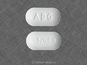 Pill ADG 7.5/400 White Oval is Magnacet