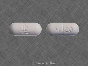Pill LL M 20 White Oval is Methocarbamol