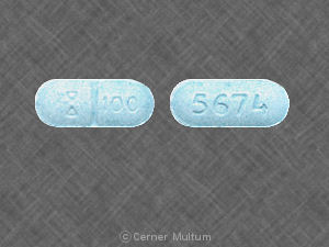 Pill Logo 100 5674 Blue Oval is Sertraline Hydrochloride