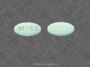 Pill M S3 Green Oval is Sertraline Hydrochloride
