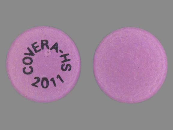 Pill COVERA-HS 2011 Purple Round is Covera-HS