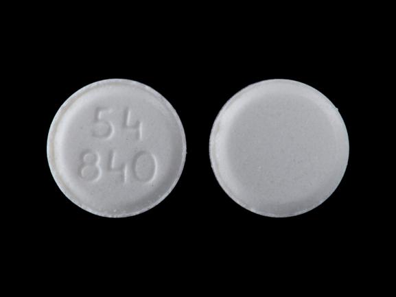 54 840 Pill White Round Pill Identifier Drugs