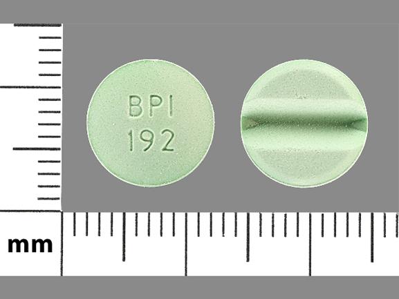 Pill BPI 192 Green Round is Isordil Titradose