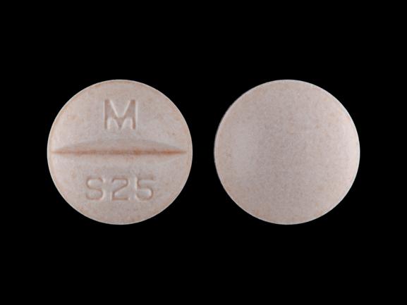 Pill M S25 Orange Round is Sotalol Hydrochloride (AF)