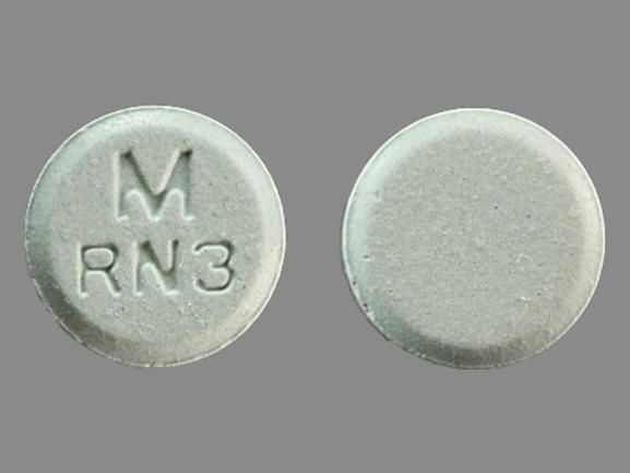 Pill M RN3 Green Round is Risperidone (Orally Disintegrating)