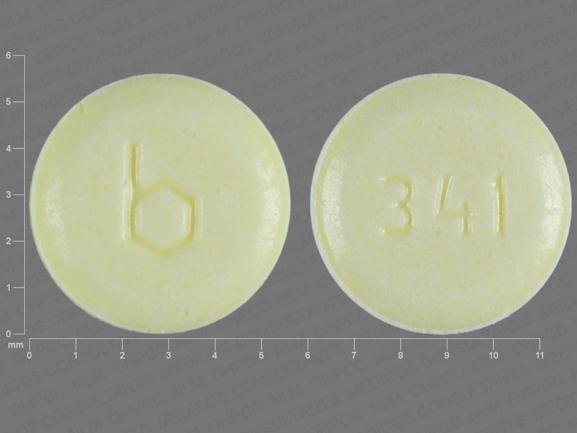 Pill b 341 Yellow Round is Aranelle