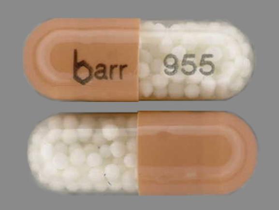 Pill barr 955 Brown Capsule/Oblong is Dextroamphetamine Sulfate Extended Release
