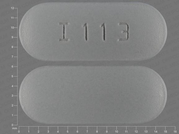 Pill I113 Gray Capsule/Oblong is Minocycline Hydrochloride Extended Release