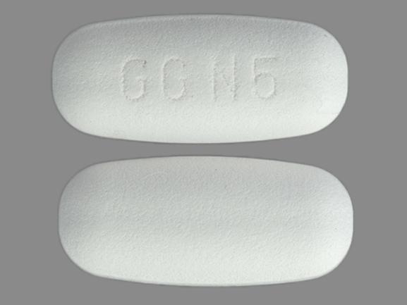 Amoxicillin and clavulanate potassium 250 mg / 125 mg GG N5